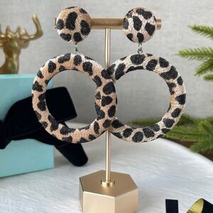 Park Lane “Spottie” Leopard Print Hoop Earrings